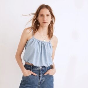 NWT Madewell Chambray Meriden Top Sz  Small